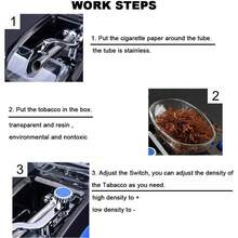 1pc Automatic Cigarette Rolling Machine, Dual Size 8.0/6.5mm, Suitable For Regular & Slim Cigarettes, Available In EU & US Versions - Great For Gifting Or Personal Use!