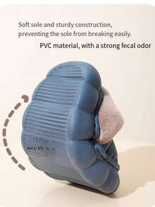 New Autumn/Winter Cartoon Children Thermal Slippers, Toddler/Big Kid Cozy Anti-Slip Warm Thermal Slippers - Brown - View 3