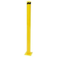 LianDu-US Bollard Post, Industrial Yellow Powder Coated Steel Bollards With 4 Bolts And 1 Roll Floor Tape For Entrances, Parking Lots, Sidewalks, Bike Paths, 60*4.5in - Yellow - View 6