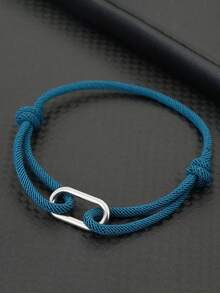 diffone Vòng tay điều chỉnh được bằng dây Milano 3mm thủ công thời trang, vòng tay hình bầu dục bằng thép không gỉ dành cho nam giới - Dây đeo cổ tay phụ kiện bằng thép không gỉ - Xem 6
