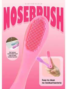 4 Packs - Silicone Nose Brush, Facial Pore Cleanser, Portable Blackhead Massager, Beauty Cleansing Tool, Facial Cleansing Brush, With Storage Bag, Organizer, And Storage Box - Multicolor - View 2