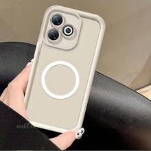 Honor X5C And X5C Plus Magnetic Phone Case Soft Protective Back Cover, Shockproof Protective Case, Magnetic Accessory, Minimalist Design, Precision Molding, High-Quality Silicone, Tech Enthusiasts, Daily Commuters - 1pc - 查看 7