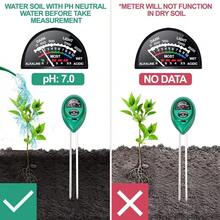 3-In-1 Soil Moisture/PH/Light Meter, Soil Test Kit For Indoor & Outdoor Use, Suitable For House Plants, Garden, Lawn, Farm,Round,New - New - 查看 6