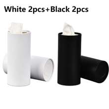 4/2/1pc Car Tissue Box Holder Travel Tissue Cylinder For Car Cup Holder And Home Dining Table - Multicolor - View 22