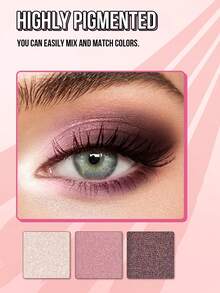 MISSLYN 1件裝 EYE-Mazing 三色眼影盤，附鏡子與刷具，啞光亮片細閃柔滑觸感，適合敏感肌，高顯色冬季 Y2K 時尚風格，生日、情人節、新年派對禮物 - 20 OH BOY I'M YOUR HERO! - 查看 7