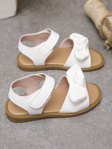 Fashionable Children Sweet Bow Comfortable Flat Sandals, Suitable For Vacation - White - View 5