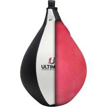 Speed Bag - Boxing Leather Muay Thai Training Punching Workout Speedball Kicking Striking Ball Kit With Hanging Swivel, Neddle, Screw Set - 灰色/黑色 - 查看 5