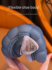 New Autumn/Winter Cartoon Children Thermal Slippers, Toddler/Big Kid Cozy Anti-Slip Warm Thermal Slippers - Brown - View 4