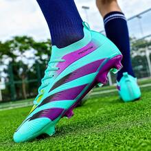 New Recommended Youth Soccer Shoes For School, Students, Matches, Training - Low-Top, Long Studs, Wear-Resistant, Non-Slip, Grip, Unisex Adult - Moonlight - View 3