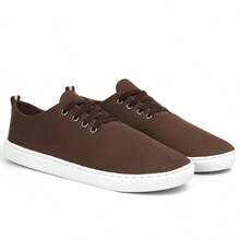 Men's Casual Sneakers, Easy To Slip On, Flat Stitched Sole, New Year-End Release, Cheapest In Brazil - Rust Brown - View 4