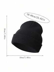 3pcs Simple Solid Color Fashionable Beanie Hats, Unisex For Boys And Girls, Warm Winter Accessory, Suitable For Daily Life, Layering, Can Be Christmas Or New Year Gift - Multicolor - View 3