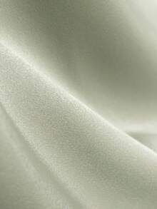 优雅蕾丝拼接无袖V领缎面修身连衣裙，精致时尚休闲蕾丝拼接连衣裙 - 淡綠 - 查看 5