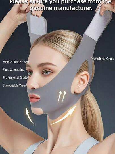 1个女士灰色/粉色双面绷带眼罩，适合日常佩戴。这款无缝V型睡眠眼罩非常适合居家睡眠和放松。您可以在看电视、运动或进行休闲活动时佩戴。