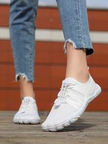 Men's Barefoot Shoes, Five Finger Shoes, Fitness Shoes, Trekking Shoes, Water Sports & Hiking Shoes - White - View 6