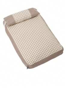 1pc Large Dog Bed Sofa Cat Nest Dog Crate Mat, Thickened Super Soft Polyester Pet Mat, Suitable For Small And Medium Cats And Dogs - Cute Rectangular Sofa - Yellow - View 10