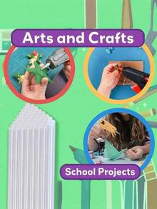 50 pièces Super Transparent Bâtons de Colle Chaude, Sans Fumée & Inodore, Surface Lisse Pour DIY, Travail du Bois et Projets d'Amélioration Domiciliaire, Compatible avec la Plupart des Pistolets à Colle, Accessoires de Pistolet à Colle, Fournitures d'Artisanat, Adhésif Transparent, Texture Lisse - Voir 7