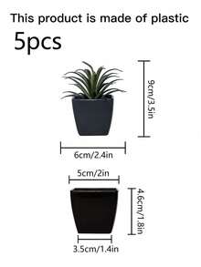 1 cái/3 cái/5 cái Cây mọng nước mini nhân tạo hình cỏ dứa trồng trong chậu - Trang trí trung tâm phòng khách, phòng ngủ, bàn ăn - Nhiều màu - Xem 13