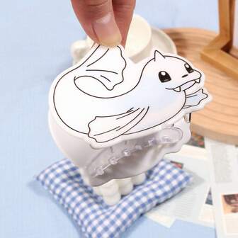 pocket monsters Seel hårklospänne från Pokémon, en söt hårklo, ett trendigt och mångsidigt hårspänne, ett hårspänne i akryl, ett dagligt och praktiskt hårtillbehör, moderiktig hårclutch