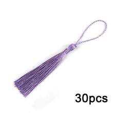 30pcs Tassels 8+5cm Long Pendant Craft Bookmark Keychain Tassels, Jewelry Making Keychain Tassels, Graduation Mini Tassels, Bookmark Tassels , DIY Materials