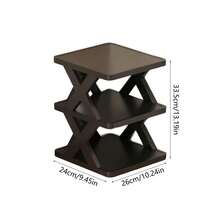 Estantería apilable y extraíble para zapatos, sencilla y ahorradora de espacio. Gabinete para zapatos para el hogar, dormitorio, sin necesidad de instalación - B - Ver 3