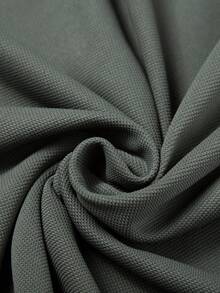 WASSUP OTHER 男士衬衫，男士宽松休闲商务POLO衫，时尚针织衫，翻领休闲T恤，短袖 - 墨綠色 - 查看 5