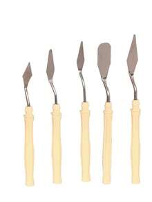1/5/7pcs Oil Painting Palette Knife, Art Supplies Acrylic & Gouache Paint Scraper Spatula Set - Multicolor - View 10