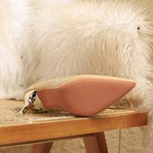 女士优雅细高跟鞋，时尚尖头，百搭轻便香槟色高跟鞋，闪亮性感高跟鞋 - 香檳色 - 查看 4