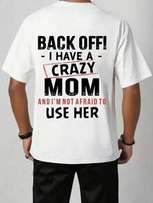 Tween Boy Casual Funny Print Crew Neck Short Sleeve T-Shirt, Summer Top - White - View 2