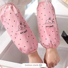 1 Pair Autumn/Winter Waterproof Sleeve Covers, Unisex Kitchen Oil & Dirt Resistant Printed Arm Sleeves For Housework