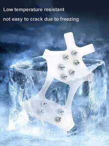 1 Pair Ice Cleats With 10 Teeth, Anti-Slip Shoe Covers For Ice, Snow, Hiking, Outdoor Activities. Convenient To Wear, Helpful For Normal Commuting