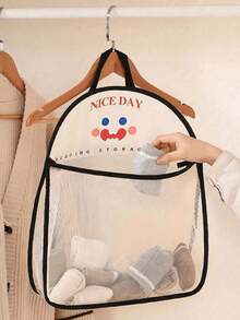 1 szt. wisząca siatkowa torba do przechowywania, oddychający i zmywalny organizer na pranie z poliestru, worek ścienny do sortowania bielizny i skarpetek, worek na pranie, organizer łazienkowy, łazienka, sypialnia, dom, kuchnia, organizacja, szafa, niezbędne rzeczy w akademiku, organizer na ubrania, uczelnia, powrót do szkoły, organizer do przechowywania, niezbędny w podróży - Wielokolorowe - Zobacz 2