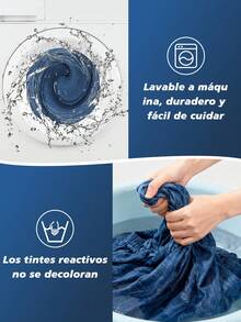 Pantalones casuales de talle alto de pierna recta de unicolor ideales para vacaciones y ocio - Azul Marino - Ver 11