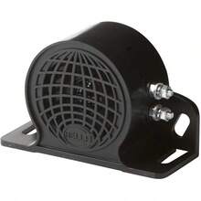 Hella Alarma de Respaldo Negra 009148141.Voltaje de 9V.Frecuencia de Sonido Potente, Incluye Soporte montado, en Caja con Instructivo gráfico. - 90 dB (A) - Ver 1