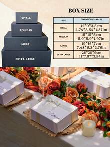 Personalized Name Gift Box, Magnetic Customized Christmas Gift Box With Lid And Ribbon, Can Be Used As Gift Box, Bridesmaid Gift Box, Women's Birthday Gift Box, Magnetic Bride Party Gift Box, Customized Name Bridesmaid Invitation Box, Empty Gift Box - Gift Box! - View 9