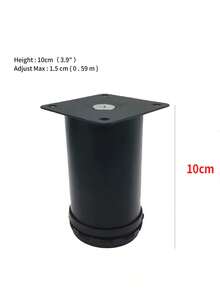 4 Pieces Adjustable Cabinet Feet, Table Feet, Sofa Feet, Bed Feet, Coffee Table Feet, Cabinet Feet, Support Legs, Furniture Feet Metal Replacement Feet - Black - View 22