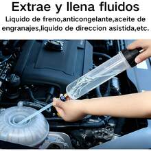 Bomba Extractora de Aceite, 500 Ml de Manual de Cambio de Fluido Extracción la Extracción Jeringa de la Jeringa de la Jeringa con Tubería para Equipos Agrícolas Botes de ATV - 1 - Ver 5