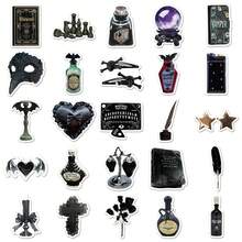 50pcs Gothic Style Stickers, Dark Aesthetic Stickers, Dark Academia Sticker Set, Waterproof Vinyl Stickers Suitable For Envelopes, Water Bottles, Computers, Laptops, Phones, Luggage, Notebooks, Refrigerators, Etc. - M - View 3