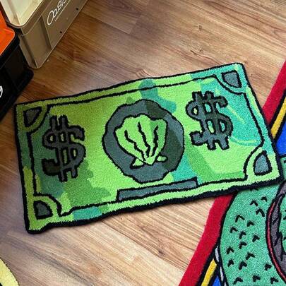 1 件海绵宝宝和蟹老板图案 40cm x 60cm 硬币地毯，适用于卧室、客厅、床边、玄关等家居场所，防滑门垫，是海绵宝宝粉丝和爱好者的理想礼物，也是圣诞节的绝佳选择。