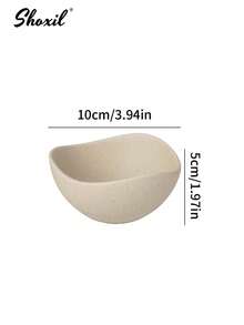 shoxil 1pc Retro Dessert Plate With Sturdy Natural Wooden Base, Nut Serving Bowls, Snack Trays, Candy Plates, Jewelry Display Tray, Vegetable Fruit Salad Yogurt Bowl, Small Ingredient Plate, Creative Dessert Cup, Reusable Multi-Functional Dessert Bowl For Home, Restaurant, Kitchen, Camping, Hand Wash Only