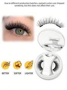 Ciglia magnetiche (con applicatore), ciglia magnetiche portatili, effetto make-up naturale, ciglia magnetiche aggiornate 2.0, più facili da indossare, facili da rimuovere (tipo magnetico B), ciglia finte, ciglia, ciglia finte