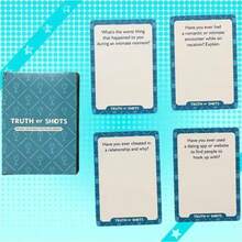 TRUTH Or SHOTS Party Game, High-Quality Game Cards, Suitable For Drinking Parties, Gatherings, And Leisure Entertainment, Diverse Content To Unlock Joyful Moments And Promote Friendship, Best Choice For Holiday Parties - Multicolor - View 4