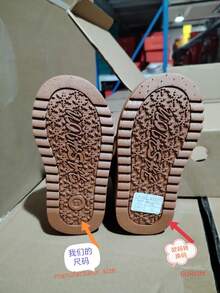 儿童雪地靴秋冬新款童鞋女童宝宝保暖靴男童软底短款保暖内衬靴子，休闲日常百搭轻便舒适