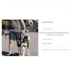 1条尼龙伸缩狗绳，高强度弹性牵引绳，适用于大型犬，防拉扯 - 彩色 - 查看 3