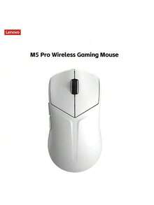 Chuột chơi game Lenovo Legion M6X Pro Tri-Mode: Nhẹ chỉ 53g, có cảm biến PAW3395 có độ chính xác cao, độ trễ thấp 2,4GHz và thời lượng pin dài – một công cụ mạnh mẽ để leo hạng trong trò chơi. - trắng - Xem 1