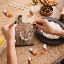 50pcs 2ml Mini Glass Dropper Bottles, Large Capacity, Rose Golden Transparent Essential Oil Vials, Small Tincture Sample Containers, Perfume Liquid Bottles With Lids For Travel, Hand Wash Only, Unscented, Round Shape - Multicolor - View 6