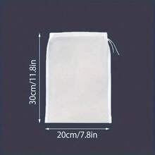 2pc Fabric Strainer Mesh Bag, Modern White Multifunction Mesh Bag Kitchen