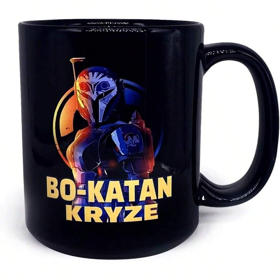 D Mug BO-KATAN KRYZE Quote Coffee Mug The Mandalorian TV Series Inspired 11oz Black Ceramic - LADYKRYZE11盎司 - 查看 1