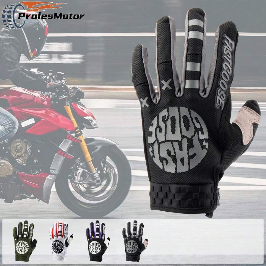 Guantes de motocross, guantes de conducción de motocicleta, guantes de carreras de ATV MX MTB todoterreno - Unitalla - Ver 1