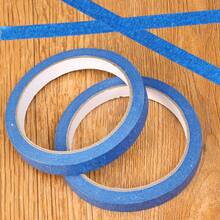 1/3/12 Rolls Blue Painter's Tape – Easy Removal Adhesive Masking Tape For Wall Painting, Crafts, Art, And Construction Projects