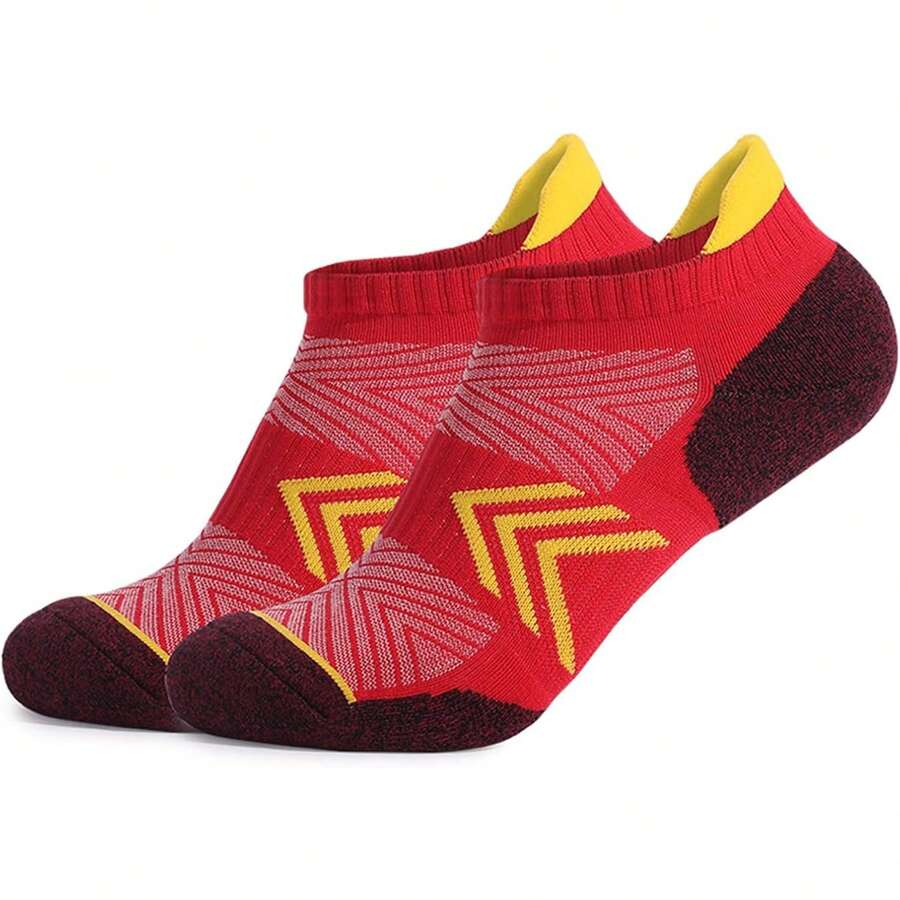 Entrenador Calcetines Para Correr Mujer Tobillo Deportes Acolchado Transpirable Corte Bajo Atlético Ciclismo Senderismo Mujeres Hombres - Azul S - Ver 1